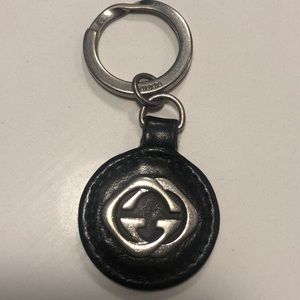 Gucci leather keychain